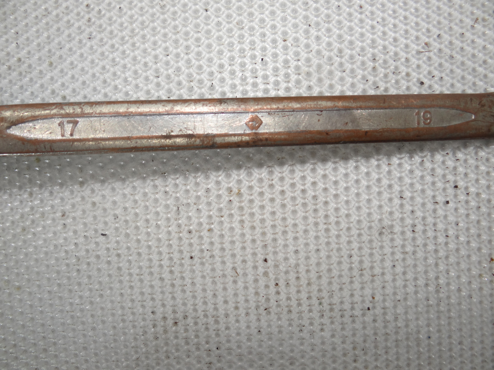 Ключ 2-хсторониий накидной коленчатый 17х19мм CHROME VANADIUM