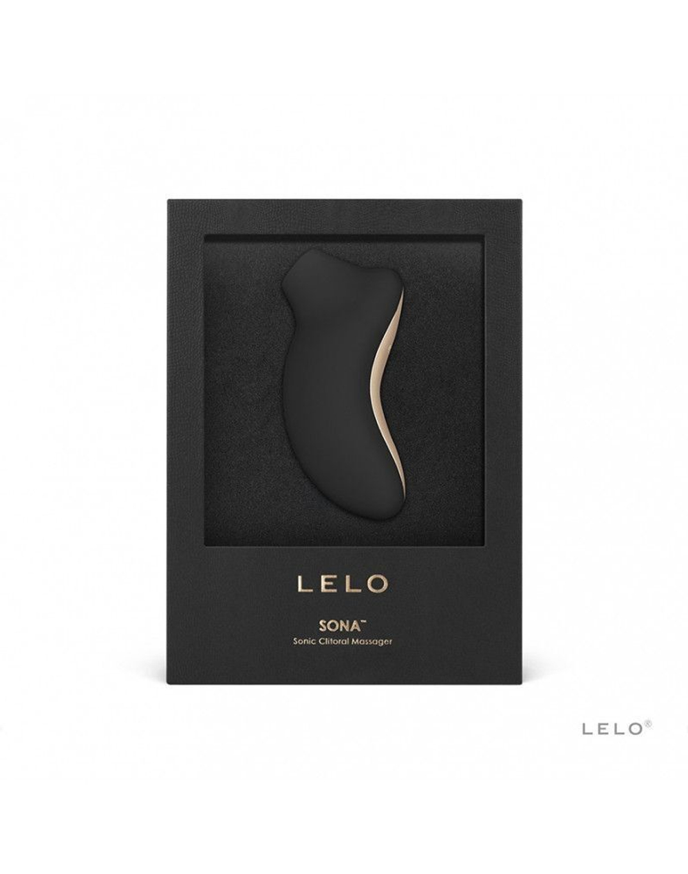 Чёрный клиторальный звуковой массажер Sona (Цвет: черный)