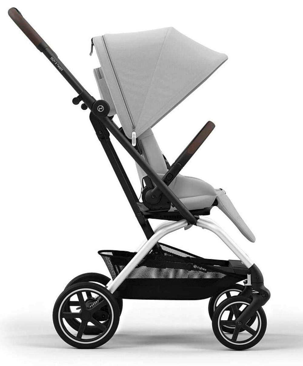 Прогулочная коляска Cybex Eezy S Twist Plus 2 SLV Fog Grey с дождевиком