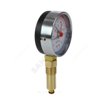 Термоманометр МД04 радиальный Дк80 0-0,6 МПа L=40мм G1/4" 120С с переходником на G1/2" ЭКОМЕРА МД04-80-G-0,6МПа-120-L-40-РИ