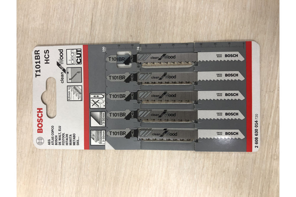 Пилки для лобзика Bosch Clean for Wood T101BR 5 шт 2608630014