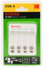 Зарядное устройство для аккумуляторов Kodak C8002B USB (K4AA/AAA)