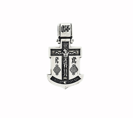 Нательная иконка Распятие Христово-Николай Чудотворец