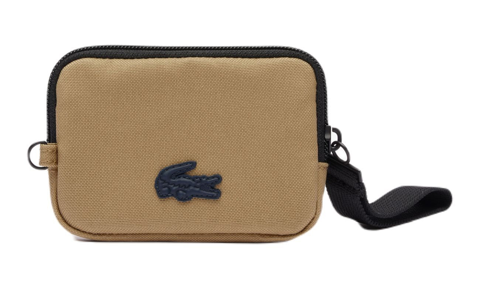 Gadżet Lacoste Neocroc Tennis Print Zipped Billfold - Бежевый