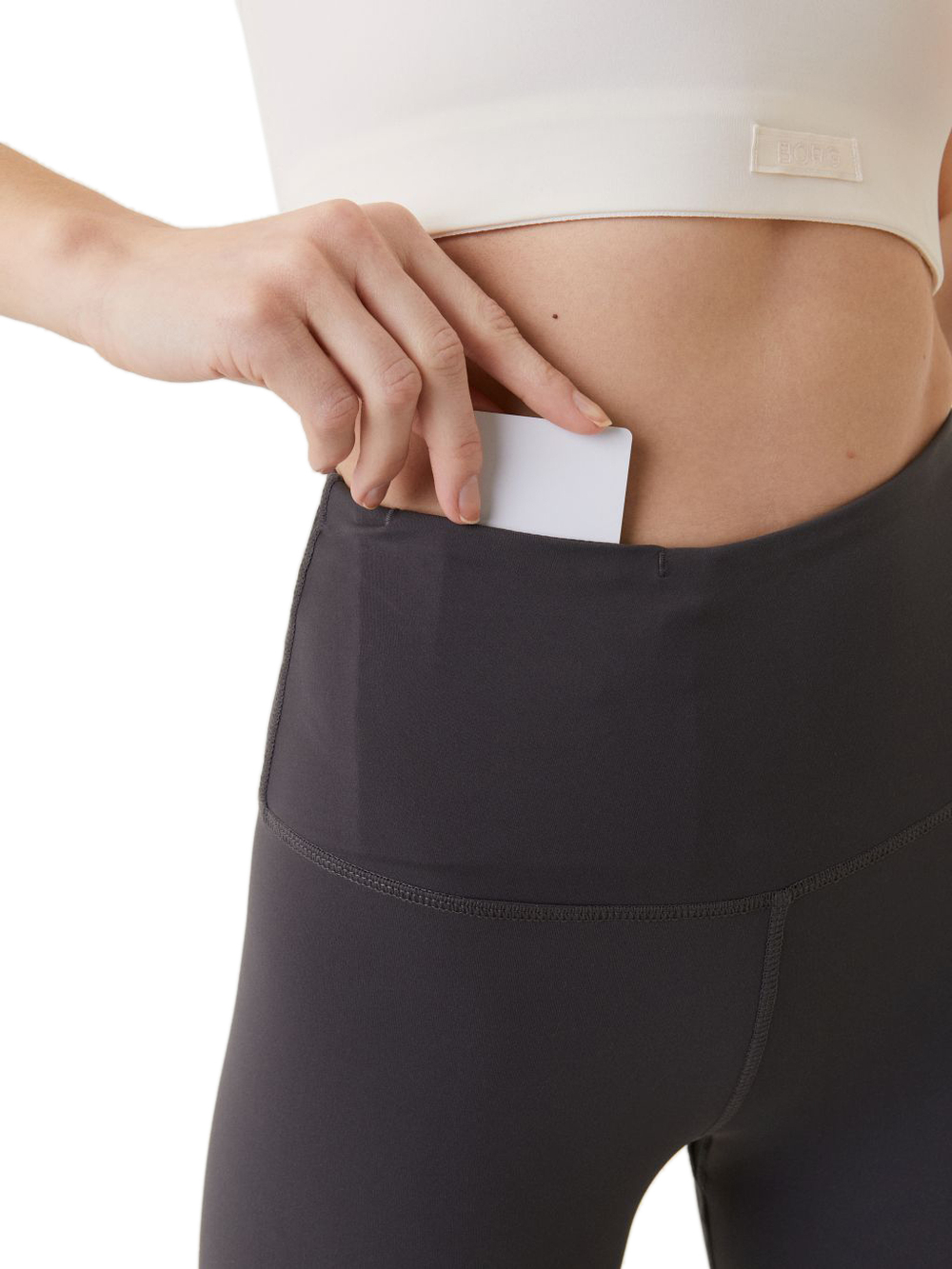 Leginsy Björn Borg Borg High Waist Comfort Tights - серый