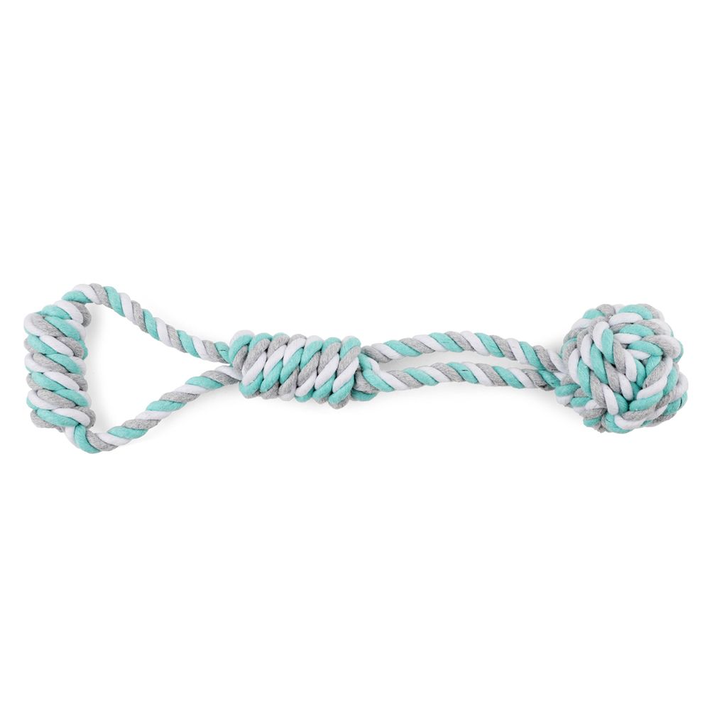Игрушка для собак &quot;Верёвка с ручкой, плетеный мяч&quot;, 260мм, серия PUPPY, Triol