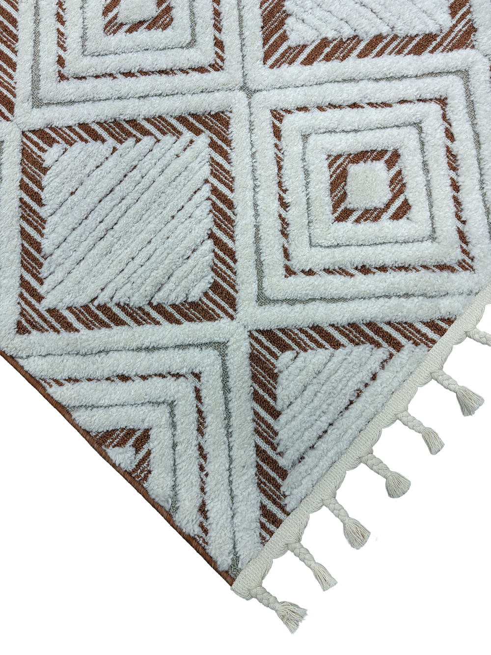 Ковер Vicenza B0142A Cream/Orange Прямоугольник