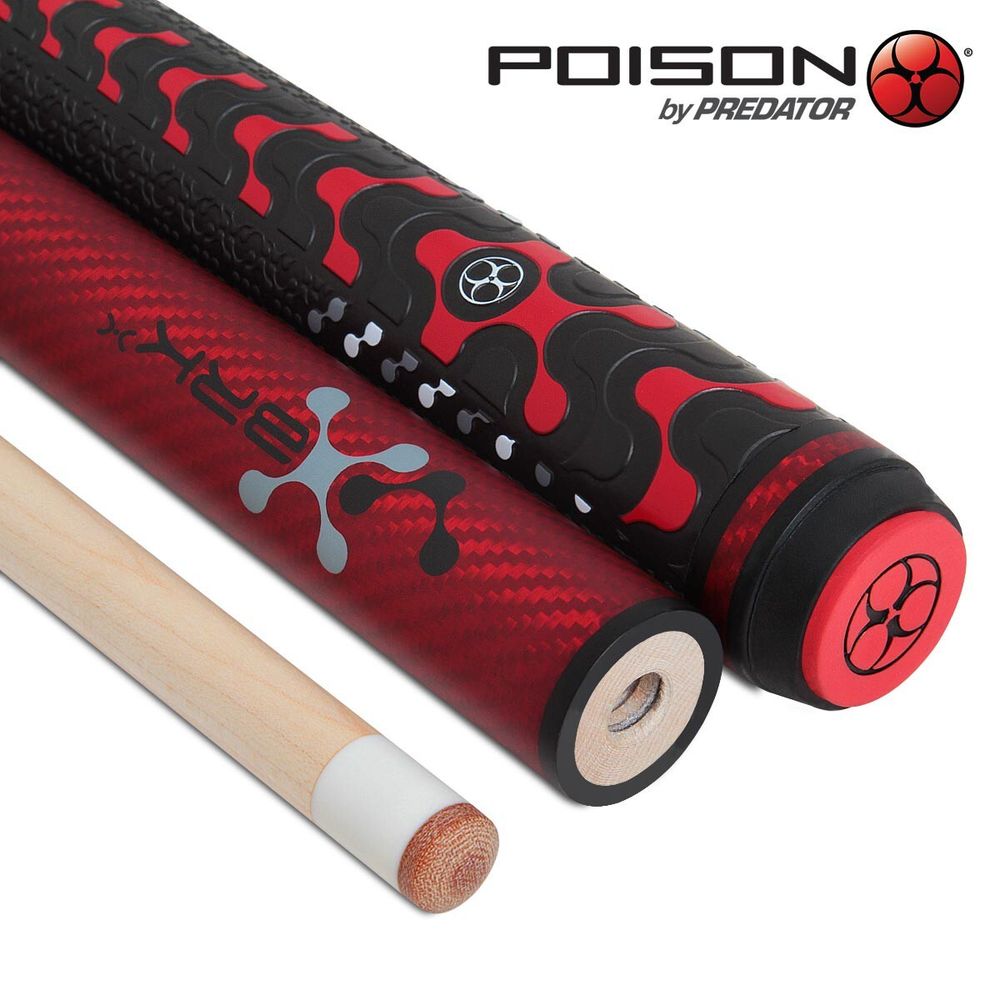 Кий Poison VX⁵ Jump-Break Red GTX™ Grip 3PC Пул 19oz