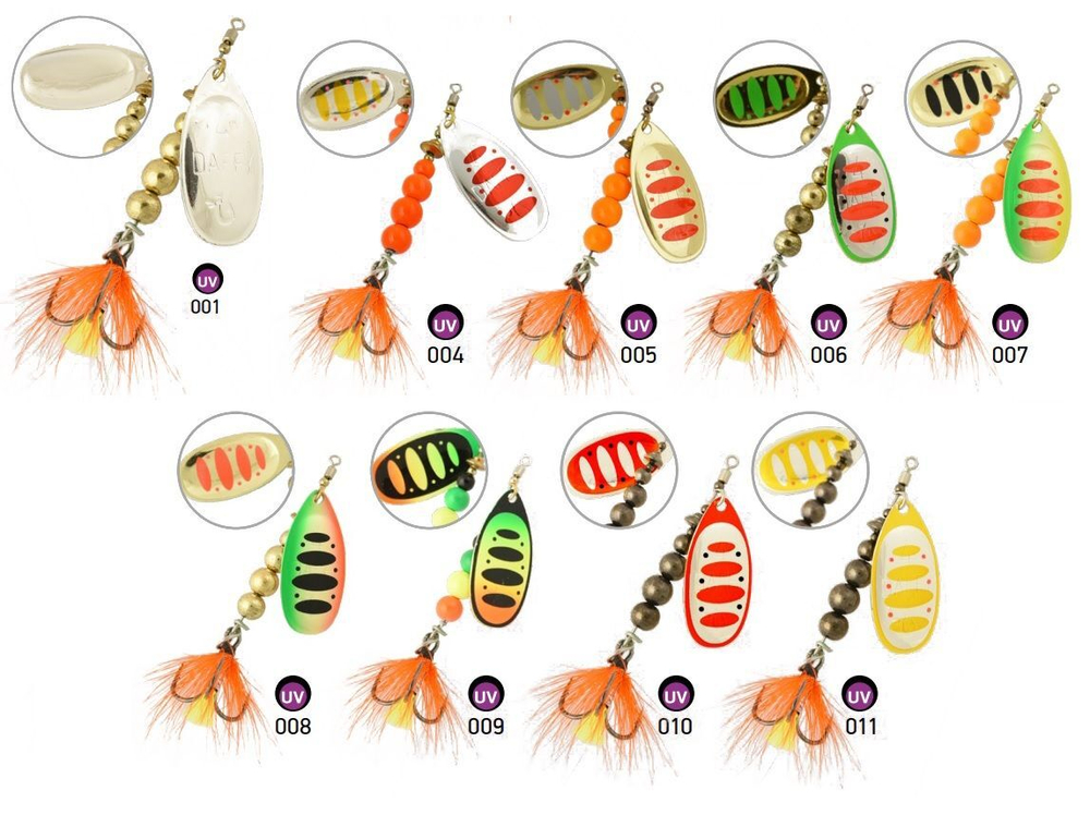 Блесна для рыбалки вращающаяся  Daffy 5,3гр. 005