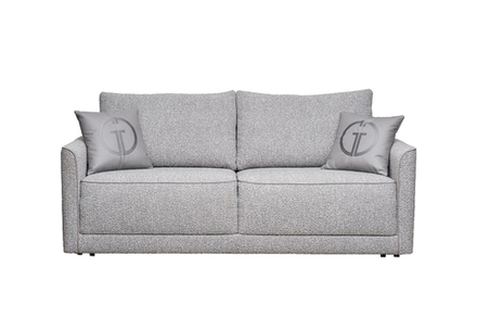 Диван Garda Decor Портофино (Portofino) 200 двухм раскл с кантом букле серый Orso-Ser+Enzo902