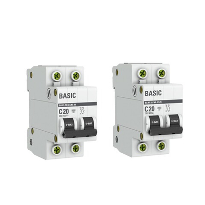 Авт. выключатель 2P 20А (C) 4,5кА ВА 47-29 Basic 2шт.