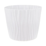 Кашпо ВОЛНА D250мм 8л с вкладышем Белый (комплект 12 шт)