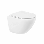 Унитаз подвесной BelBagno Amanda BB051CHR безободковый, с крышкой микролифт, с инсталляцией и кнопкой хром