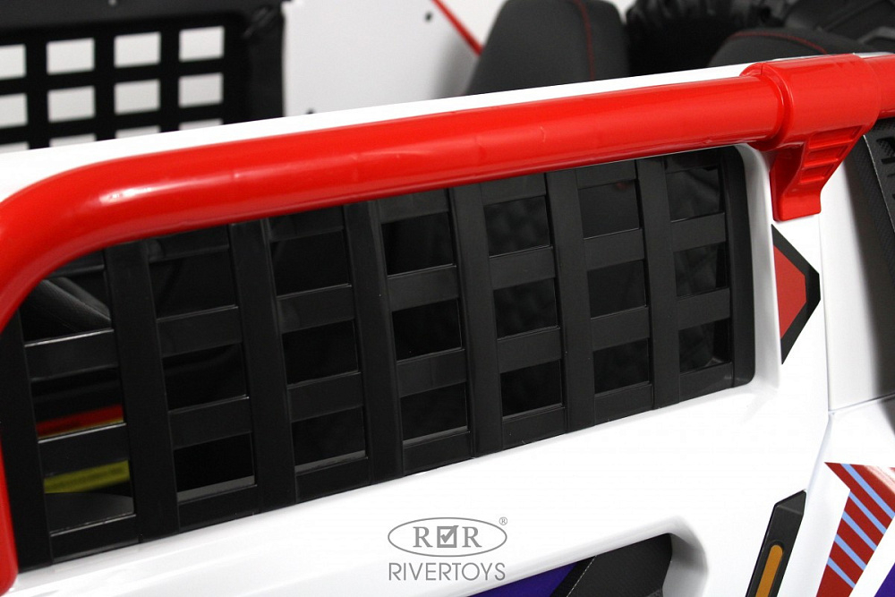 Детский электромобиль RiverToys K007AM белый