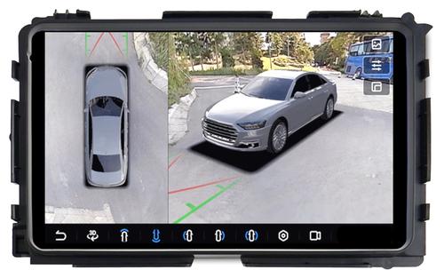 Магнитола для Honda Vezel 2013-2021 - FarCar BX9-360-9514 монитор 9.5" 2K QLED на Android 13, Быстрая, CarPlay, 4G SIM-слот, 4 камеры в комплекте