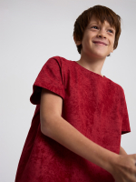 Футболка базовая с эффектом варки Mjölk Red Vintage