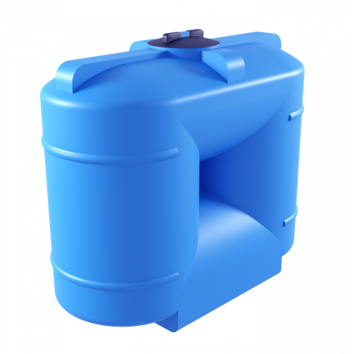 Ёмкость пластиковая пищевая Мультпласт В-1000 1000 л. прямоугольная (153x76x131см;40кг;синий) - арт.555434.3