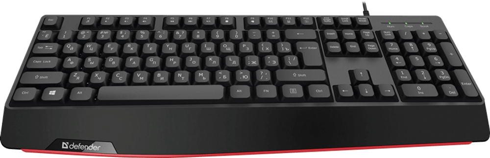 Клавиатура USB Defender Atom HB-546 черный