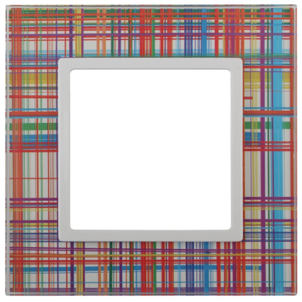 14-5101-00 ЭРА Рамка на 1 пост, стекло, Эра Elegance, прозрачный+бел | Эра Elegance