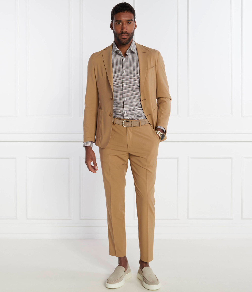 Рубашка P-HANK-s-kent-C1-222 BOSS BLACK - коричневый(50508738)