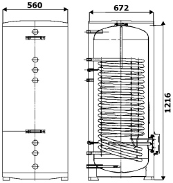 Водонагреватель накопительный THERMEX ER 200 V