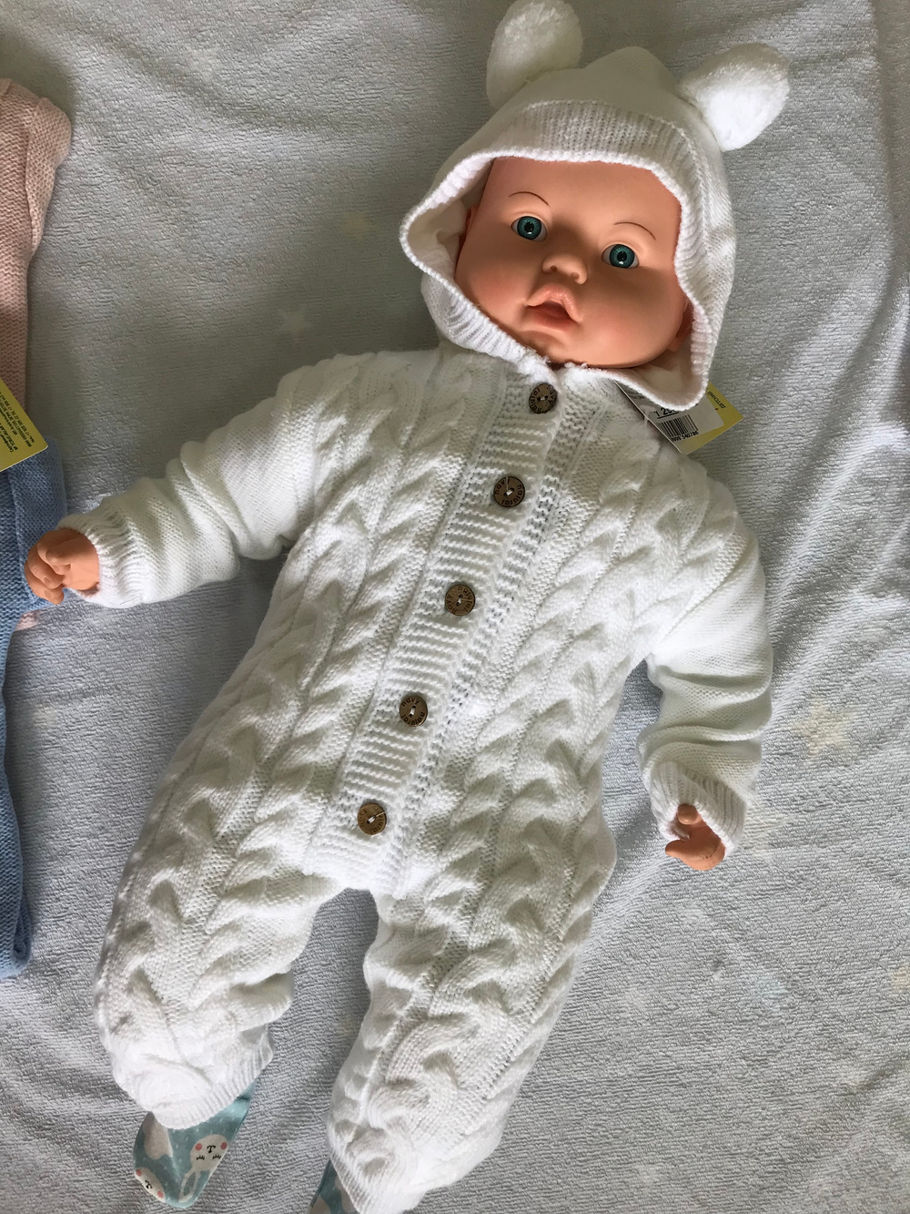 Комбинезон на кнопках вязаный с подкладом (Мамина радость) (Размер: 26)