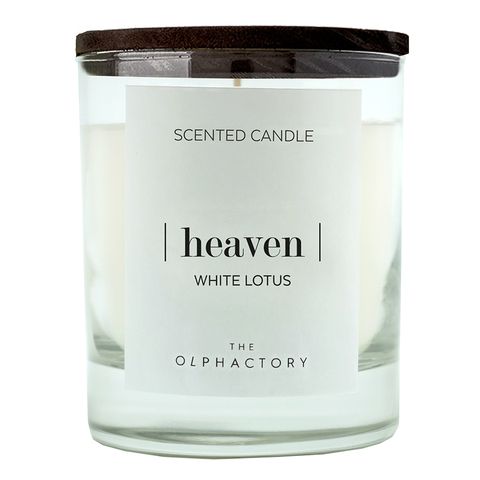 Свеча ароматическая the olphactory, heaven black, Белый лотос, 40 ч