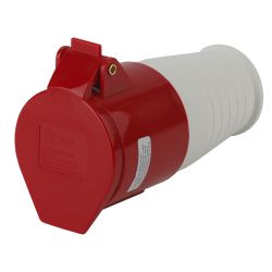 Розетка ЭРА R-32-3P-PE-IP44 переносная 224 3Р+РЕ 32А 380В IP44 | Силовые разъёмы