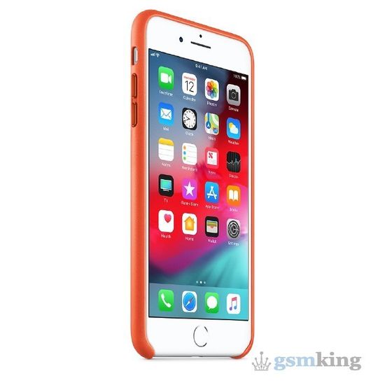 Leather Case iPhone 8/7 Plus Bright Orange (Ярко-оранжевый)
