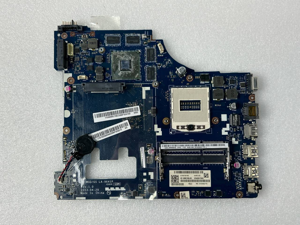 Материнская плата для ноутбука Lenovo G510 VIWGQ/VIWGS LA-9641P HM86 PGA947 W8S DCQC R7 M265 37W OPAL 2G (90005735), оригинал