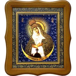 Остробрамская икона Божьей матери на холсте.