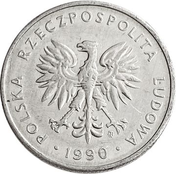5 злотых 1990 Польша