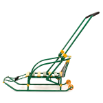 Санки "Nikki 2 " складная спинка, ручка, цвет зеленый