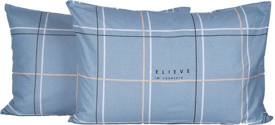 КПБ  Анна, Евро, 50х70, простыня 140х200х30 . DOMTEKC