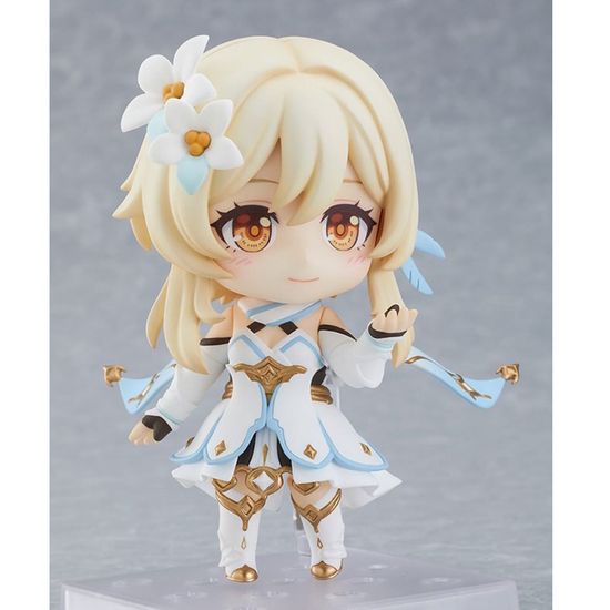 Фигурка нендороид Путешественник, Люмин, Геншин импакт, Genshin Impact,  10 см