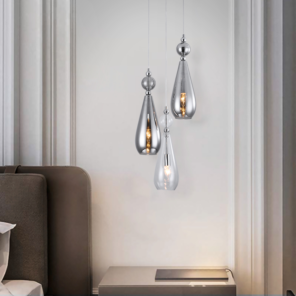 Подвесной светильник 50202/3 хром