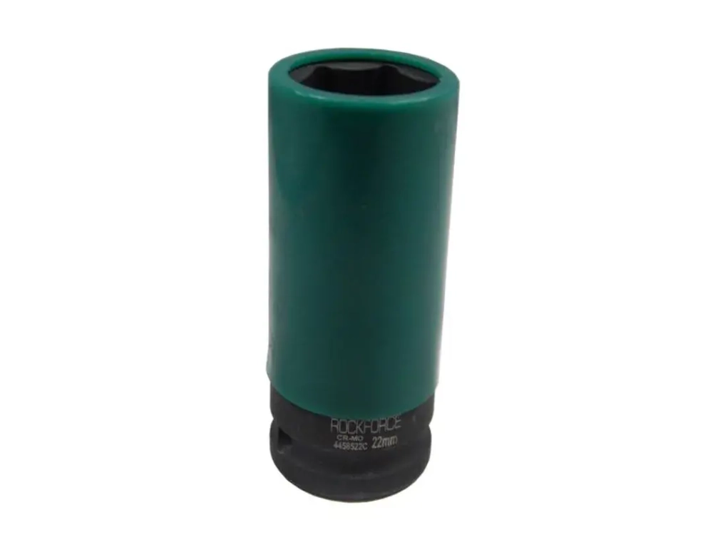 Головка глубокая для литых дисков с защитным кожухом 22мм, 1/2'' RockForce##Rock FORCE RF-4458522C