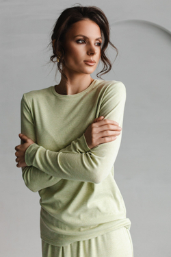 Лонгслив фисташковый