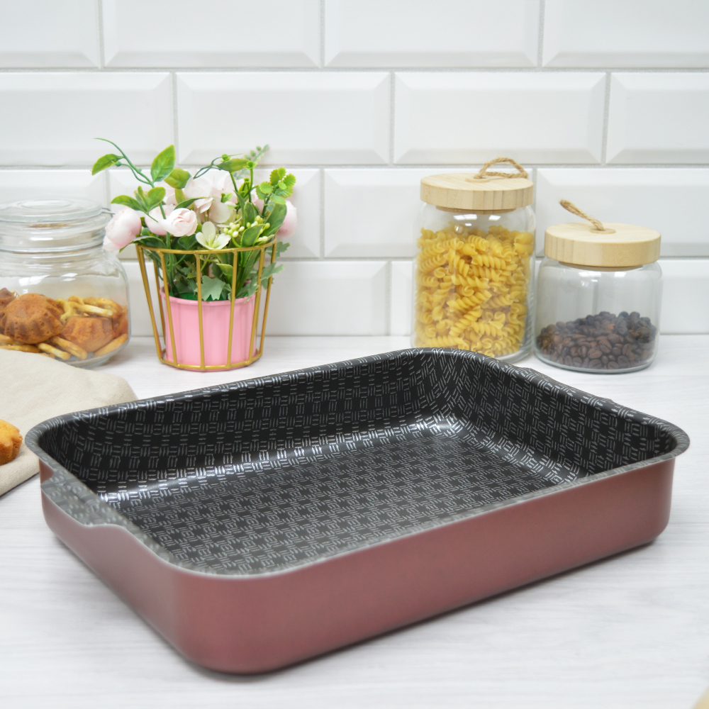 Противень 230*300мм метал. крышка 35318