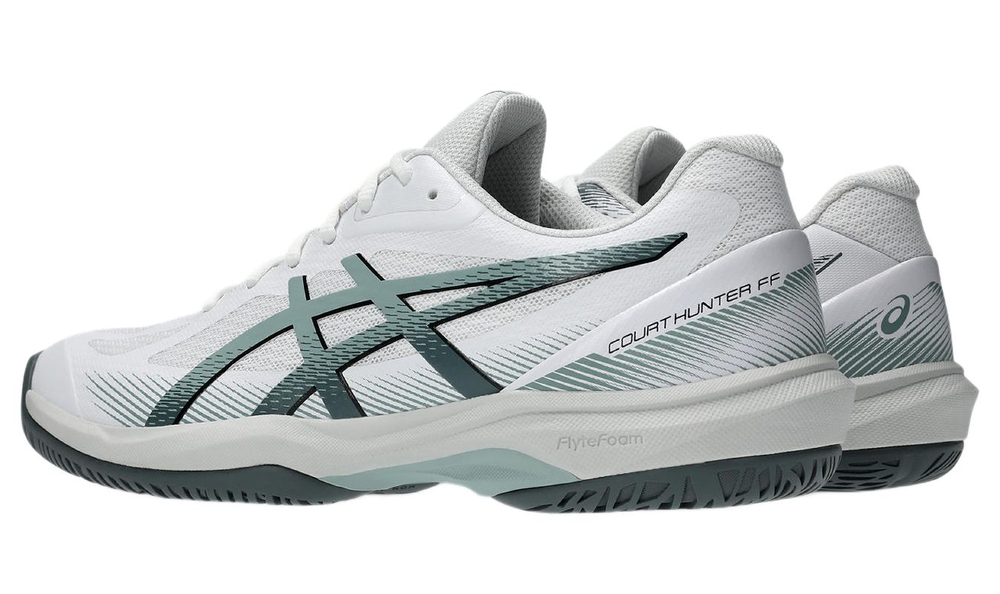Мужские кроссовки для бадминтона/сквоша Asics Court Hunter FF - white/ocean haze