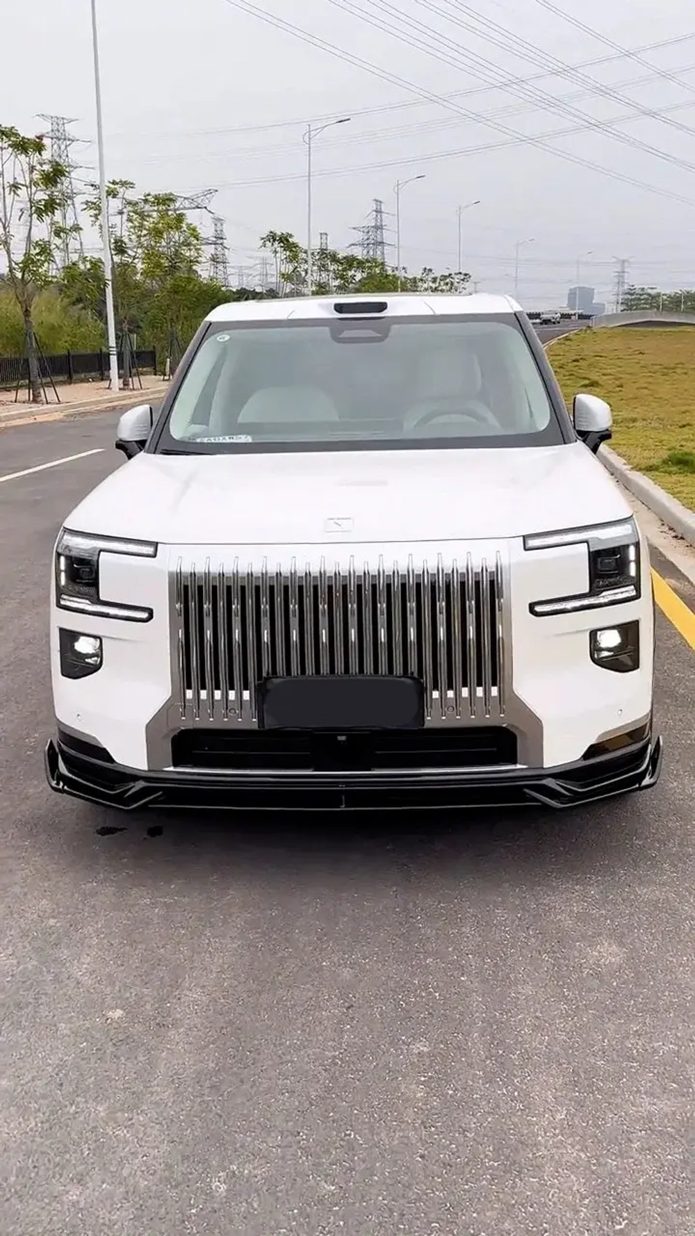 Обвес для ZEEKR 9X 2025+ Зикр Губа переднего бампера Боковые юбки Диффузор