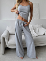 Комплект пижамный серый меланж