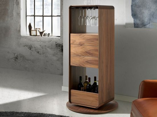 Вращающийся барный шкаф 3115/BRG-3615E из ореха