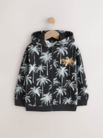 Толстовка с капюшоном на молнии для мальчика Next AG5-792, Черный