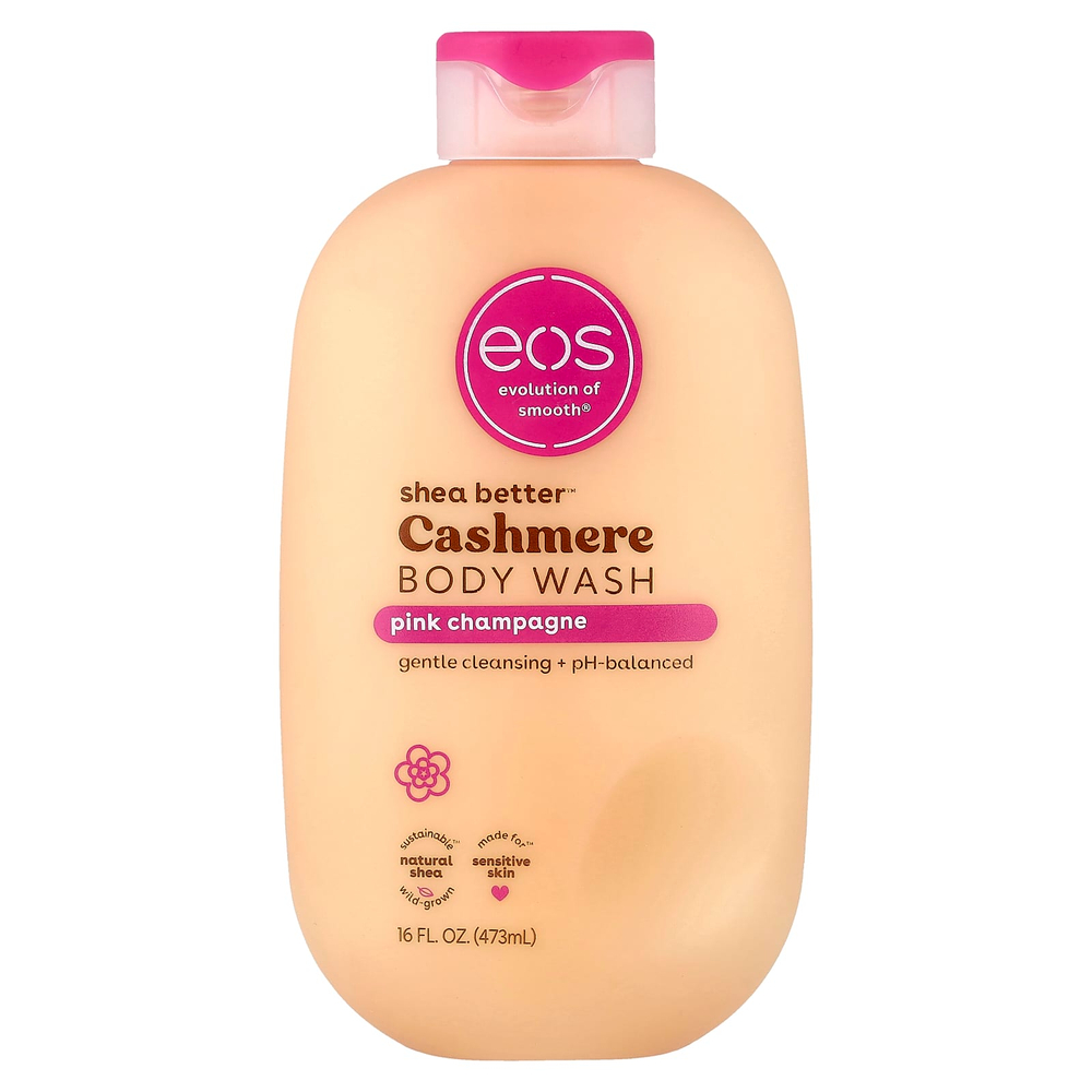 EOS, Shea Better™, гель для душа из кашемира, розовое шампанское, 473 мл (16 жидк. унций)