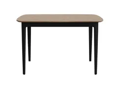 Стол обеденный Tammi 120*80 см (натуральный дуб, черный)