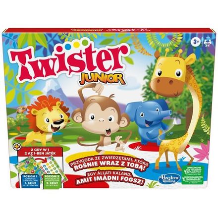 Hasbro - Gra Twister Junior Plansza ze zwierzątkami F7478