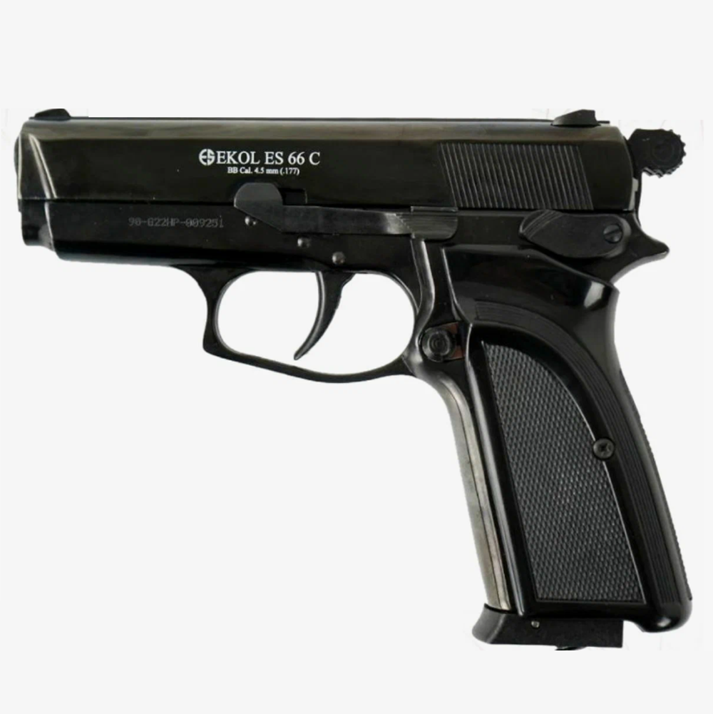Пистолет пневматический EKOL ES 66 C Black (металл) 4,5 мм
