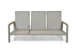 "Бари" лаунж-зона из алюминия, цвет светло-серый