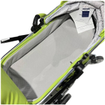 Коляска-трансформер 3в1 Luxmom 608 автолюлька , зеленая экокожа